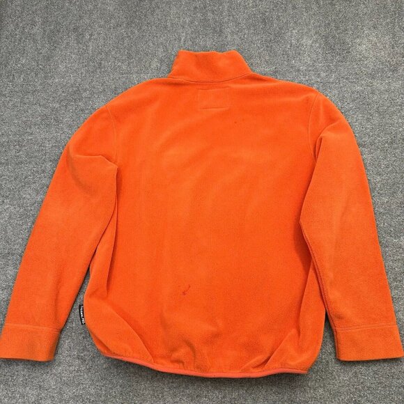 VTG POLO SPORT Ralph Lauren Men XL Orange Fleece Anorak Jacket Polartec 90s RARE - Picture 8 of 14